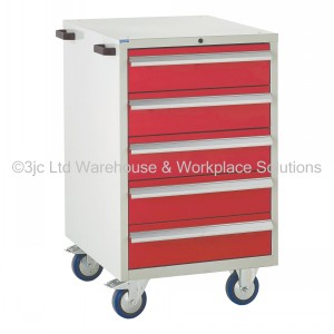 Euroslide Storage Cabinet Mobile 5 Drawers
